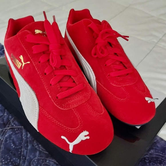 NIB Puma Speedcat sneakers, red, US 6 (mens), EU 38 (about a women's 7.5) - Picture 5 of 12